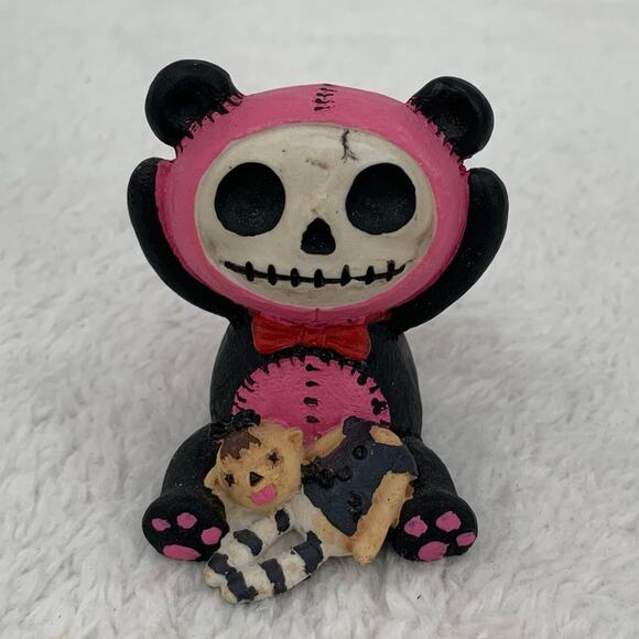 Furrybones Pink Pandie Skeleton in Innocent Panda Costume w/doll Figurine - Picture 1 of 6
